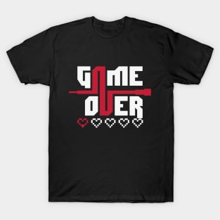 game over (fondo negro) T-Shirt